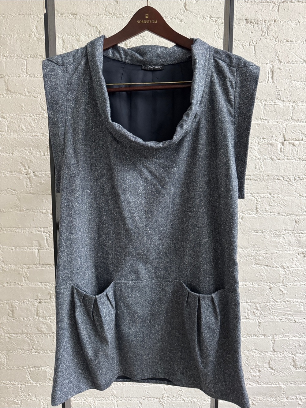 Alvin Valley Heathered Grey Textured Tunic